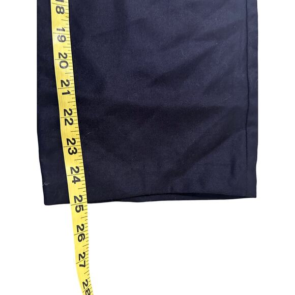 Max Mara Weekend Women's Hateley Soft Wool Flannel Pull-on Trousers Navy, size 2 - Picture 8 of 10